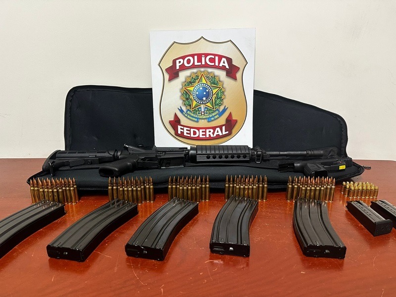 Armamento foi apreendido pela PF está fora de circulação/fotos: Assessoria de comunicação da Polícia Federal em Redenção
